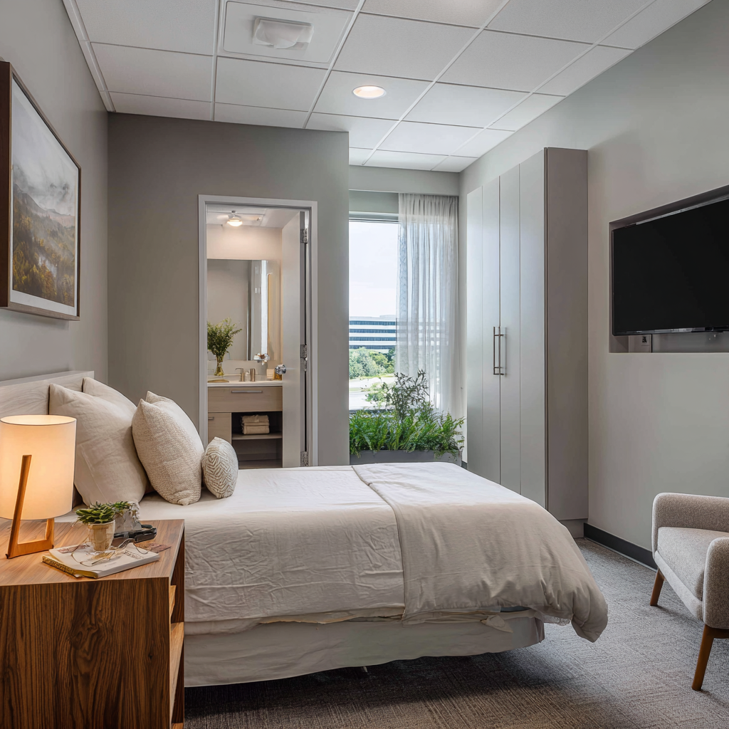 Comfortable private room at SSM Treatment in Tallahassee, Florida